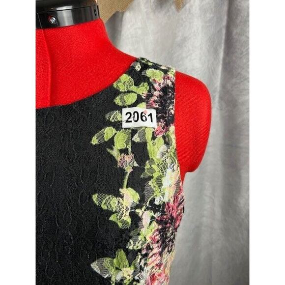 Speechless Women Juniors Floral Black Embroidered Sleeveless Dress sz: M - Picture 7 of 7